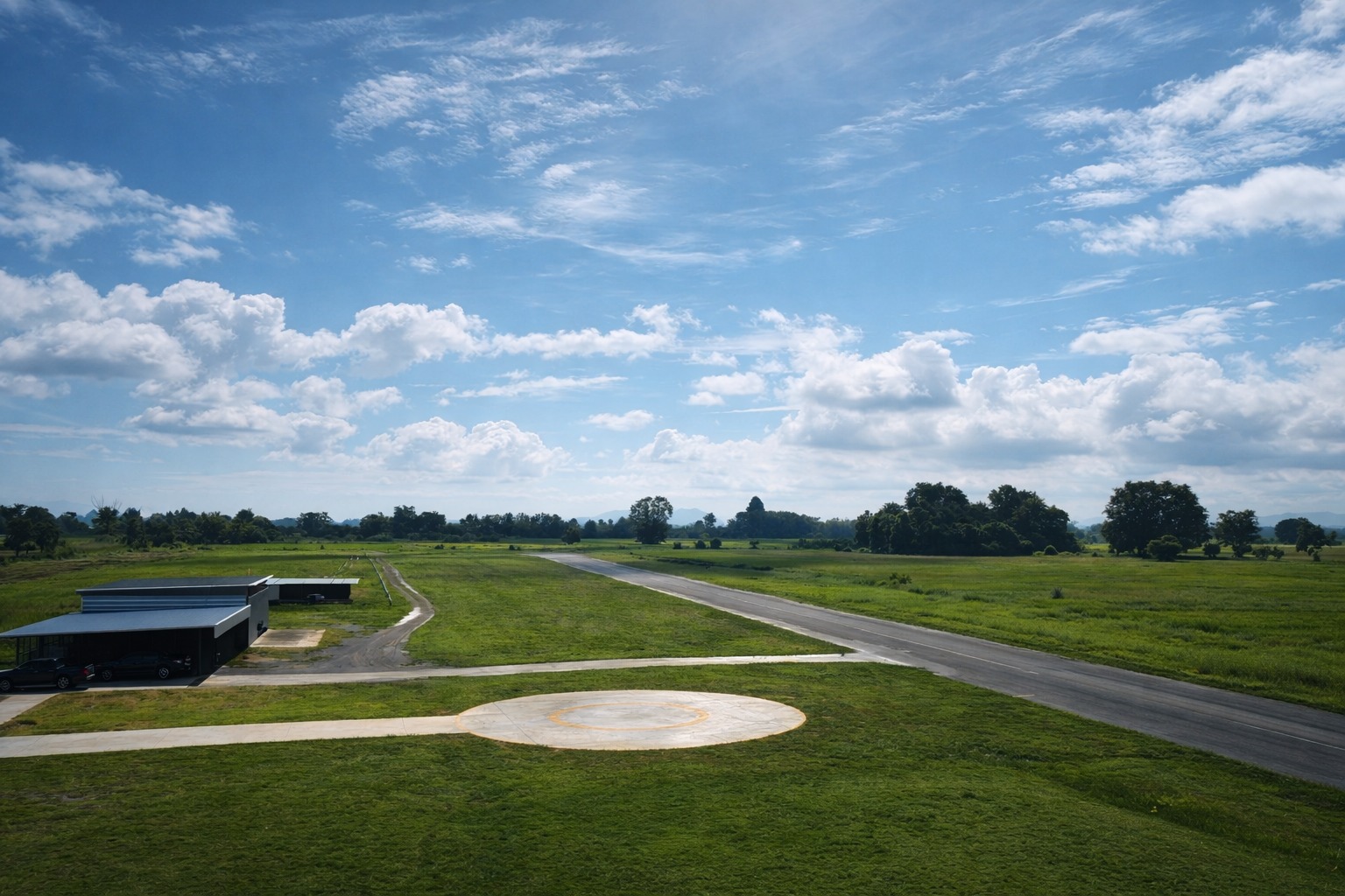 The airfield from above